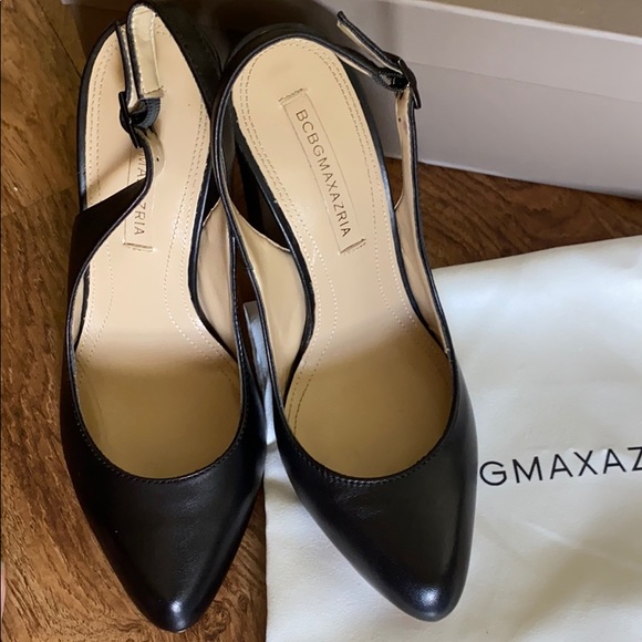 Black heels BCBG sling back shoes (new) - Picture 4 of 8